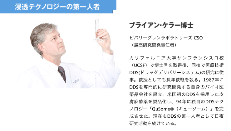 b.glen(ビーグレン)の生みの親ブライアン・ケラー博士の紹介