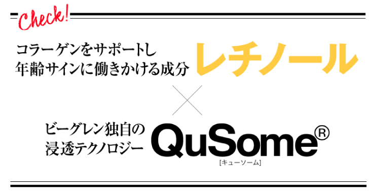 b.glen(ビーグレン)のレチノールAとQuSome®︎