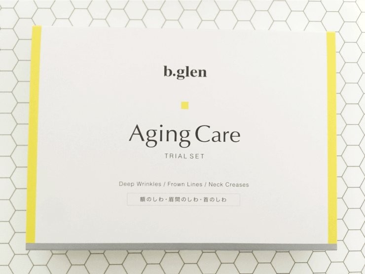 b.glen(ビーグレン)のエイジングケアのトライアルセットのパッケージ
